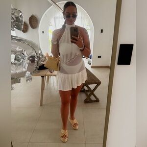 🤍 Meshki Knit Halter Dress – Size XL 🤍